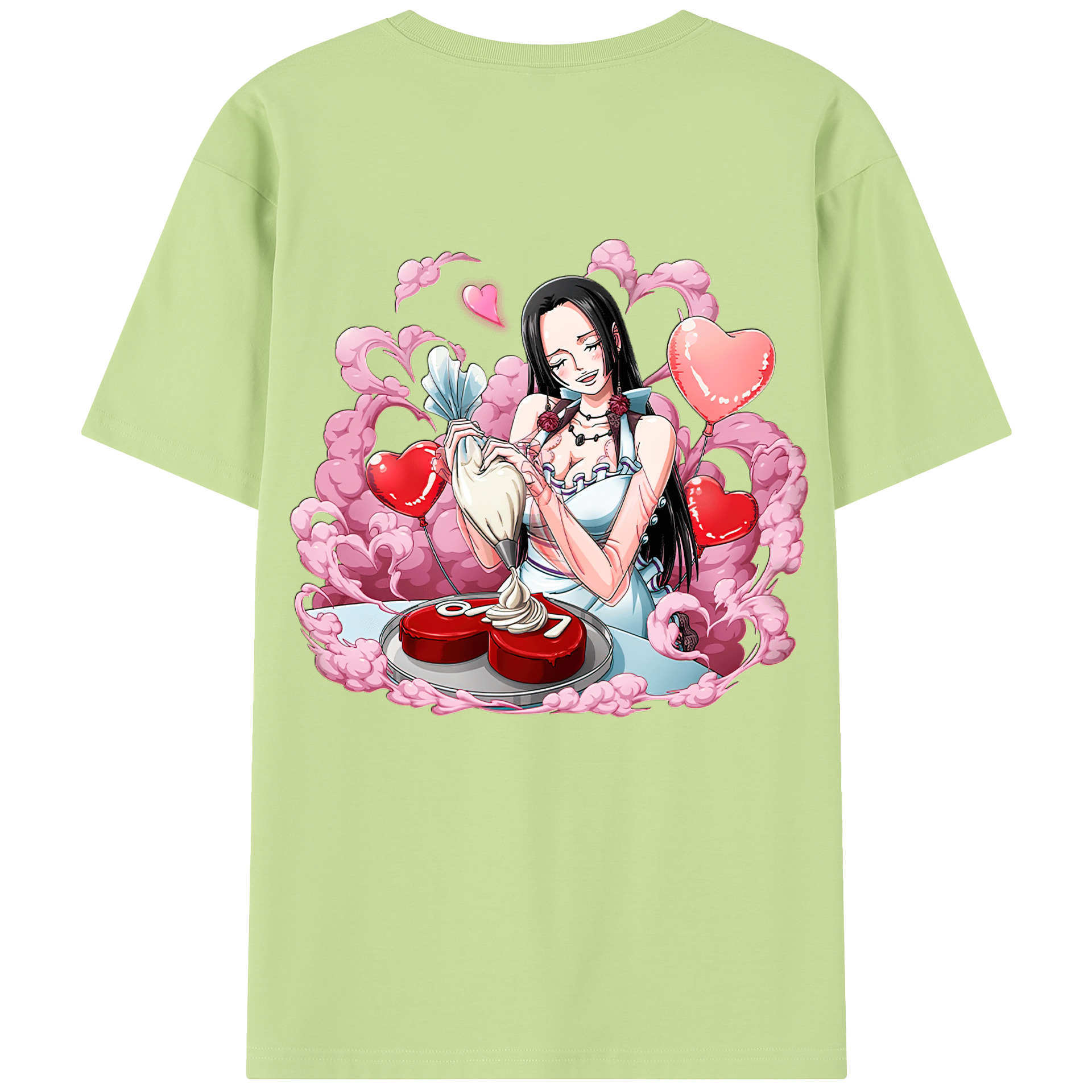 ワンピース ボア・ハンコック ONE PIECE Boa·Hancock 綿100％半袖Tシャツ（背面プリント）